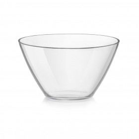 Saladier en verre transparent rond 17 cm