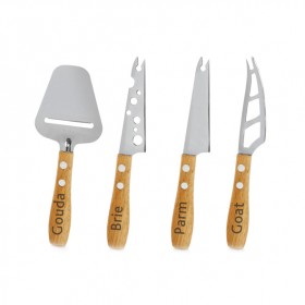 Set de couteaux à fromage manche en bois