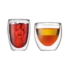 Set de 4 verres double paroi 8cl et 35cl 