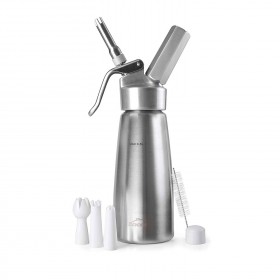 Siphon à crème professionnel en inox et aluminium - 1L