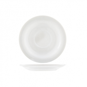 Sous-tasse blanche 15.3cm - Lot de 6