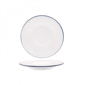 Sous-tasse seule 14.5cm bleue - Lot de 6