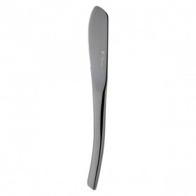 Couteau à beurre - Tartineur inox noir 18/10 - Lot de 6