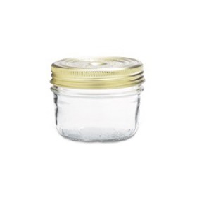 Terrine en verre 200g avec couvercle à vis 82mm
