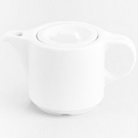 Théière blanche 55cl en porcelaine