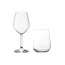 4 verres à vin et 4 gobelets forme basse - lot de 8 - Restaurant - Bormioli Rocco