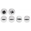 Lot de 6 douilles pâtissières - Inox - Paderno