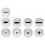 Lot de 9 douilles pâtissières - Inox - Paderno