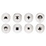 Lot de 8 douilles pâtissières - Inox - Paderno