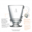 Mug à thé/café en verre pressé 27,5cl - Lot de 6