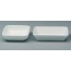 Ravier carré blanc 11x11cm en porcelaine - Régéthermie - Pillivuyt