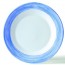 Assiette creuse ronde blanc / bleu 23cm en Arcopal - Arcoroc