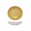 Assiette creuse calotte ronde en grès 21cm beige et jaune - Lot de 6 - Turbolino - Cosy & Trendy