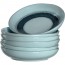 Assiette creuse ronde céramique 20,7cm bleu - Lot de 6 - Matera - Leonardo 