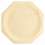 Assiette octagonale jetable en bois couleur naturel Ø 26x2.2 cm - Lot de 50 - Vaiselle jetable