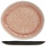 Assiette ovale noire et rose 32.5x28.5cm - Laguna Old Rose - Cosy & Trendy