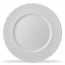 Assiette plate blanche 28cm en porcelaine - Lot de 3