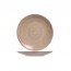 Assiette plate ronde 22cm beige et marron en grès - Lot de 6 - Turbolino - Cosy & Trendy