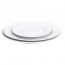 Assiette plate ronde blanche 28cm en porcelaine - Lot de 3 - Sancerre - Pillivuyt