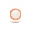 Assiette plate ronde blanc/orange 19cm - Brush Orange - Arcoroc