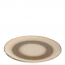 Assiette plate ronde céramique 22,5cm beige - Lot de 6 - Matera  