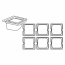 Bac gastronorme GN 1/6 polycarbonate 17,6 x 16,2 x 15cm transparent - AZ Boutique