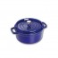 Cocotte en fonte ronde 26 cm bleu intense - Fondamentales - Staub