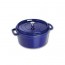 Cocotte en fonte ronde 28 cm bleu intense - Fondamentales - Staub
