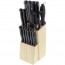 Bloc bois macao 17 pièces inox et bois - Bloc - Pradel Excellence