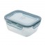 Boîte hermétique rectangulaire en verre couvercle plastique gris 18 x 14 cm - Frigoverre - Bormioli Rocco