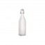 Bouteille en verre satiné 1 L avec bouchon mécanique - swing - bormioli rocco