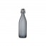 Bouteille en verre gris 1 L avec bouchon mécanique 8 x 8 x 32 cm - giara - bormioli rocco