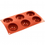 Moule flexible en silicone - 6 demi-sphères - Paderno