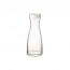 Carafe en verre transparent 1L avec couvercle plastique blanc - Ypsilon Brio - Bormioli Rocco