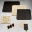 Carton carré or et noir  pour pâtisserie - 20 x 20cm - Lot de 50 - Carton à pâtisserie - AZ Boutique