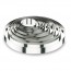 Cercle à mousse en inox 18/10 - hauteur 4,5cm - diamètre 8cm