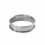 Cercle à tarte en inox - hauteur 2cm - diamètre 7cm