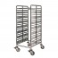 Chariot échelle pour bac gastronorme GN 2/1 en inox 28 tirroirs 60 x 70 x 153.5cm - Paderno