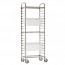 Chariot pour bac gastronorme GN 1/1 en inox 18 tirroirs 38 x 62 x 164cm - Paderno