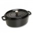 Cocotte ovale 31 cm en fonte émaillée noire - Fondamentales - Staub