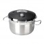 Cocotte à pression 15 L avec couvercle inox 18/10 - Ø 32 cm - Chef Luxe - Lacor