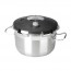 Cocotte à pression 22 L avec couvercle inox 18/10 - Ø 32 cm - Chef Luxe - Lacor