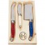 Service à fromage 3-pièces Paris mixte en inox - Range couverts en bois - Laguiole - Jean Dubost