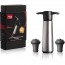 Coffret pompe à vide acier brossé + 2 bouchons - Accessoires vin - Vacu Vin