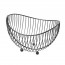 Corbeille à fruits chrome noir 25.2cm x 22cm x 27.5cm - Chrome - Cosy & Trendy