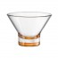 Coupe à glace en verre transparent et orange spray 37.5 cl - Ypsilon - Bormioli Rocco