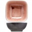 Coupelle noire et rose 17x17cm - Lot de 4 - Laguna Old Rose