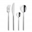 Couteau à steak monobloc forgé 18/0 de 3mm finition miroir - Lot de 6 - Carlton - Amefa