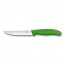 couteau a steak lame dentee 12cm manche synthetique vert clair - swissclassic - victorinox