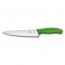 couteau a trancher swissclassic - lame 19cm poignee synthetique vert clair - swissclassic - victorinox